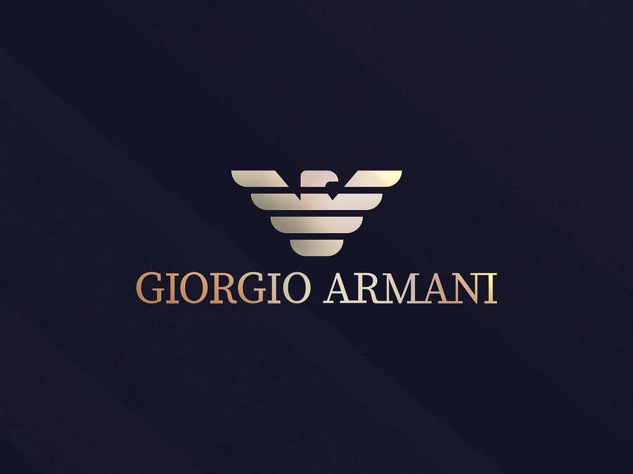 Gold Giorgio Armani Logo — Giorgio Armani Wallpaper