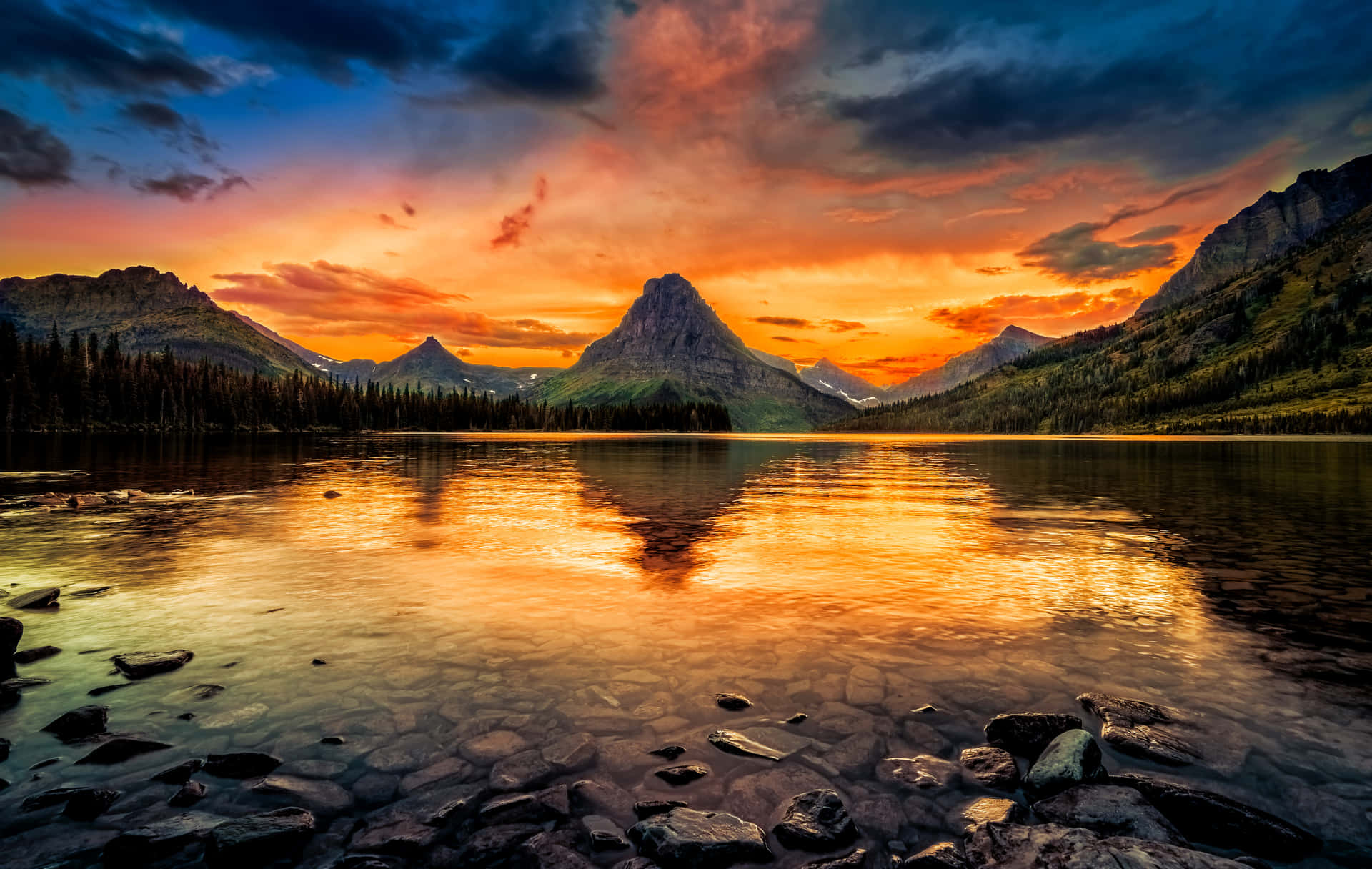 Glacier National Park Bakgrunnsbildet