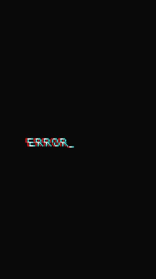 Glitchiger Fehlertext in Rot und Cyan auf schwarzem Hintergrund — Glitch effekt Wallpaper