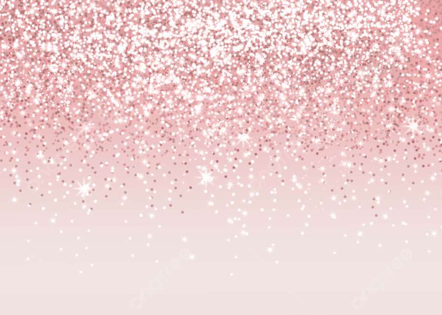 Pink gradient with falling glitter and starbursts for festive design. — Glittery Background