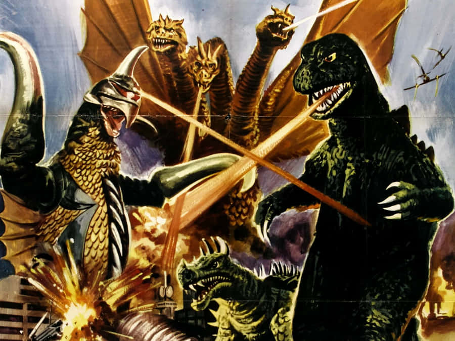 Godzilla Clásico Fondo de pantalla