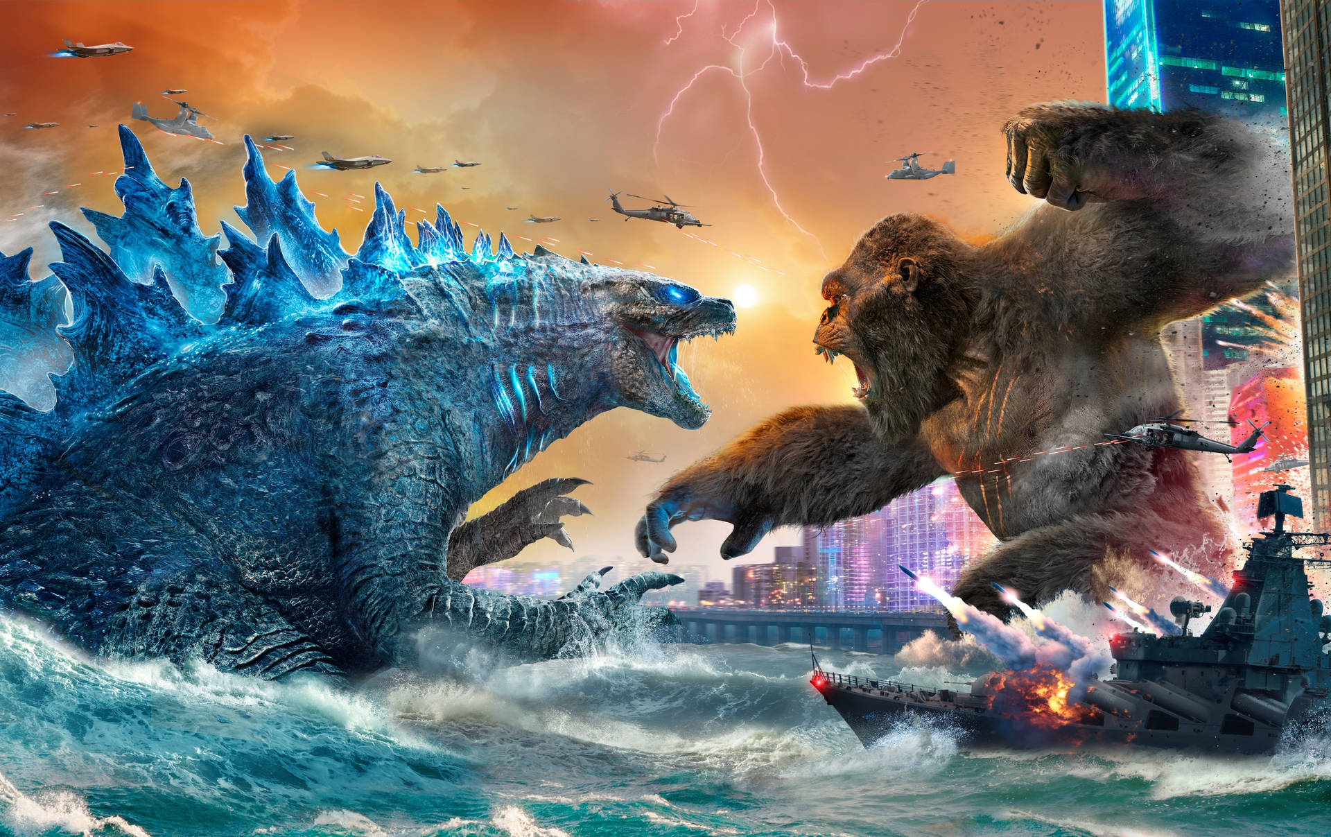 Godzilla Vs Kong 2021 Fondo de pantalla