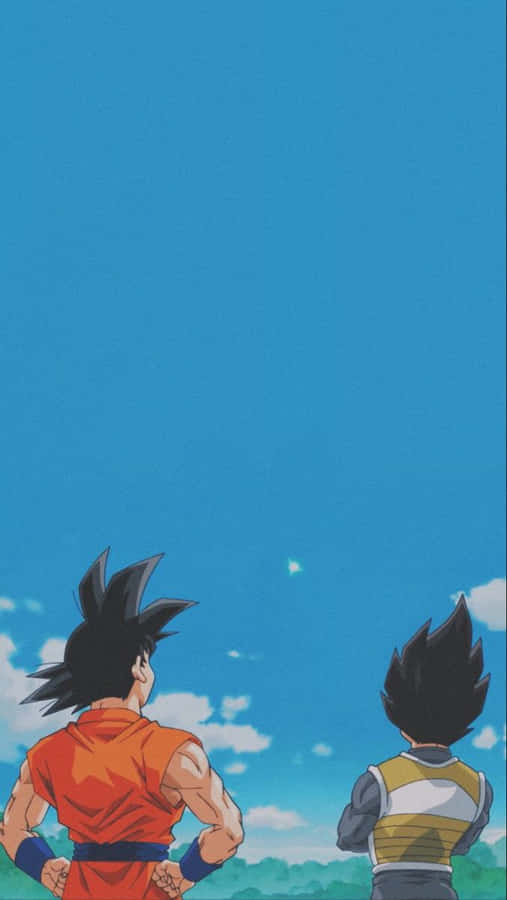 Goku Y Vegeta En Iphone Fondo de pantalla