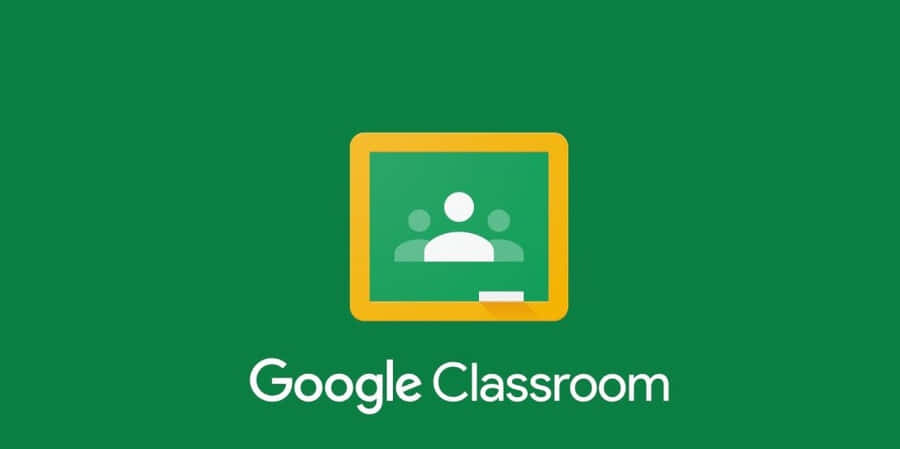 Google Classroom app logo with chalkboard icon on green background. — Google Classroom Wallpaper