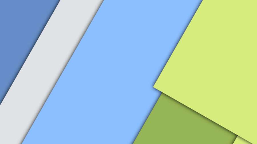 Abstract geometric wallpaper with blue green and white layered shapes — Google Slides Background