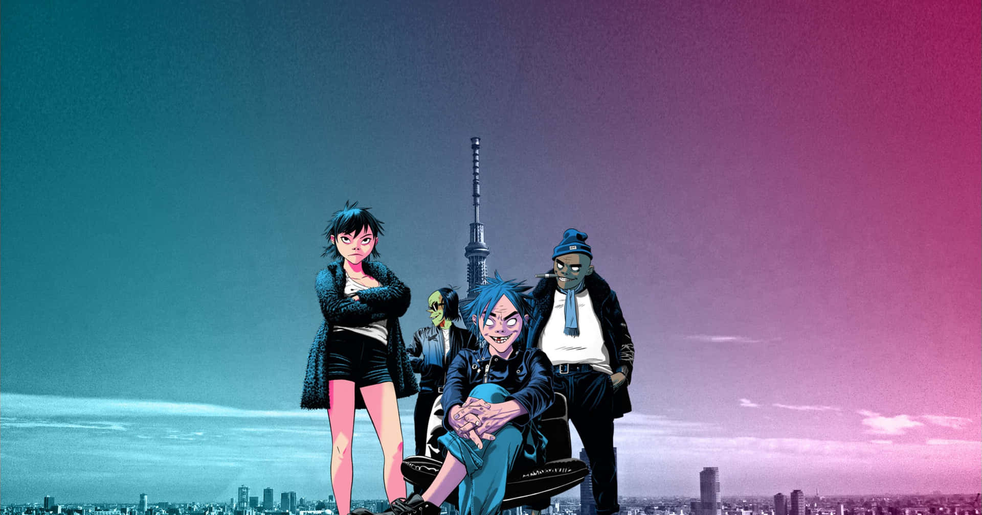 Gorillaz 4k Taustakuva