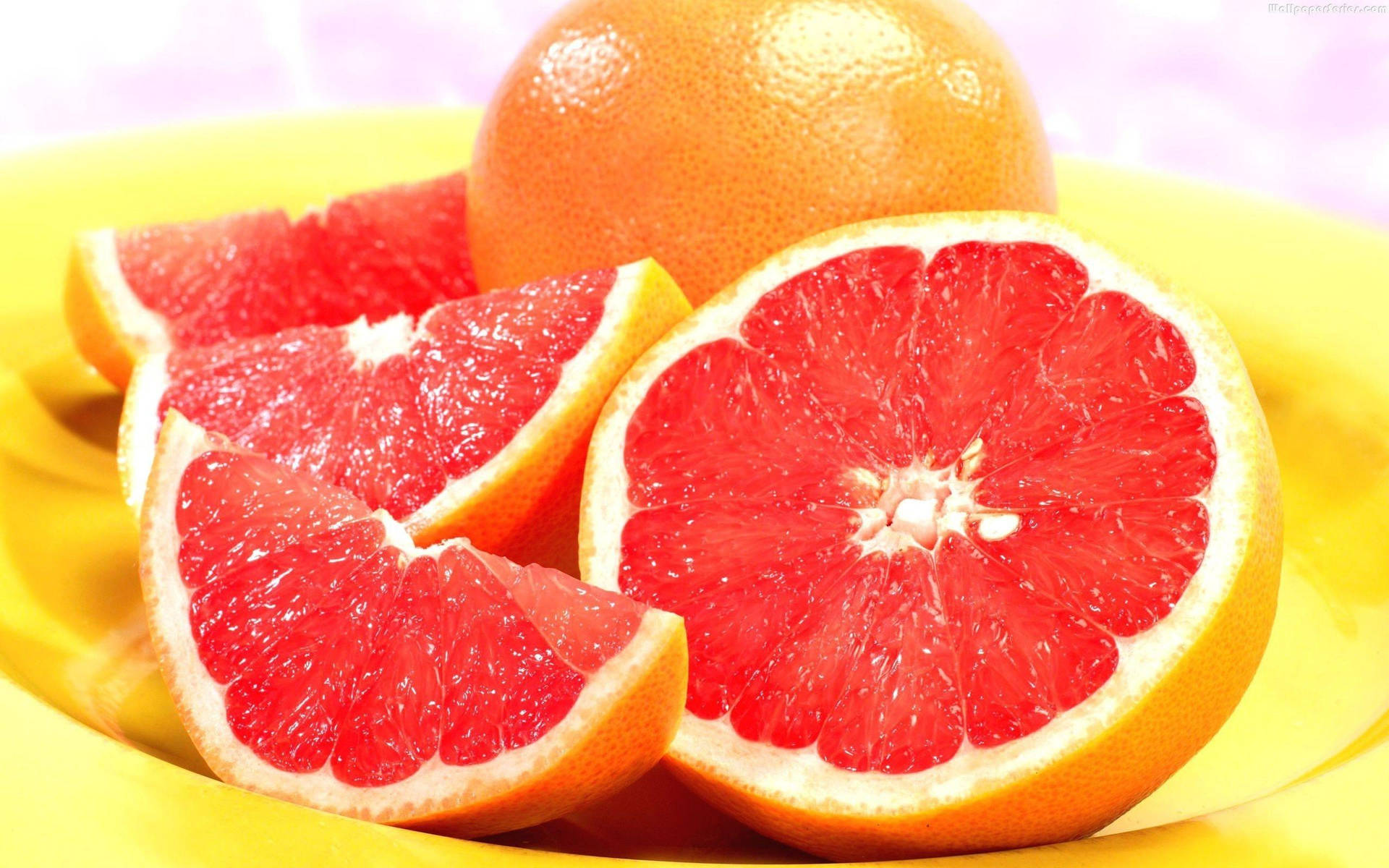 Grapefruit Background Wallpaper