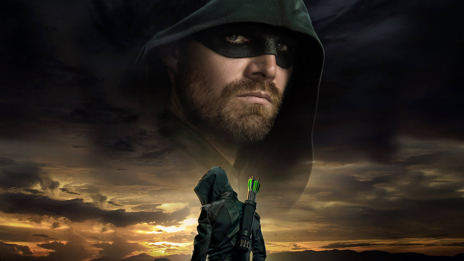 Green Arrow Background