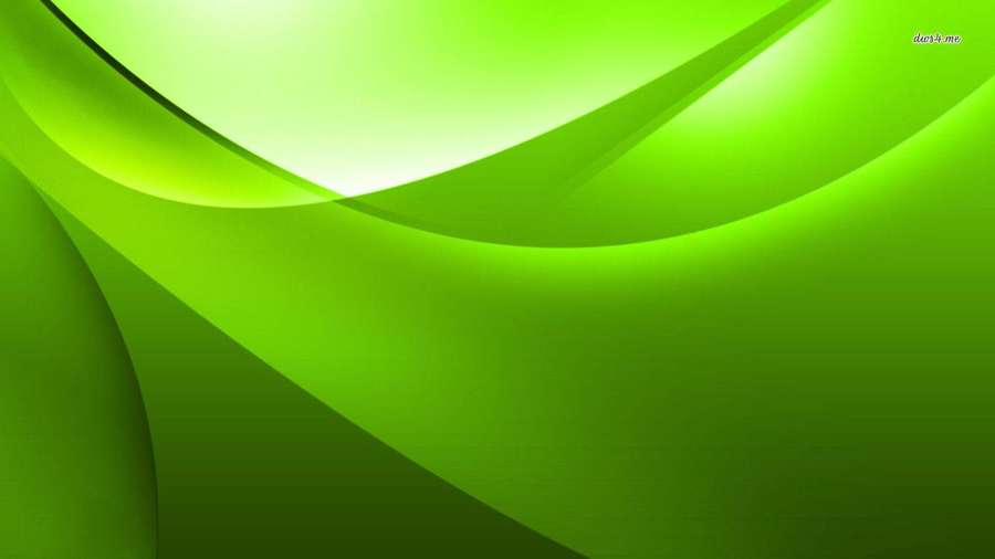Dynamisk grønt abstrakt bølgemønster med bløde gradienter og glødende højdepunkter. — Green Wallpapers
