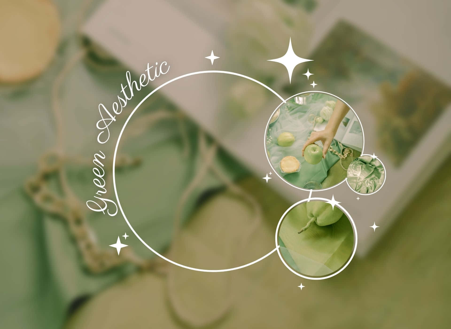 Grön Estetisk Bakgrund