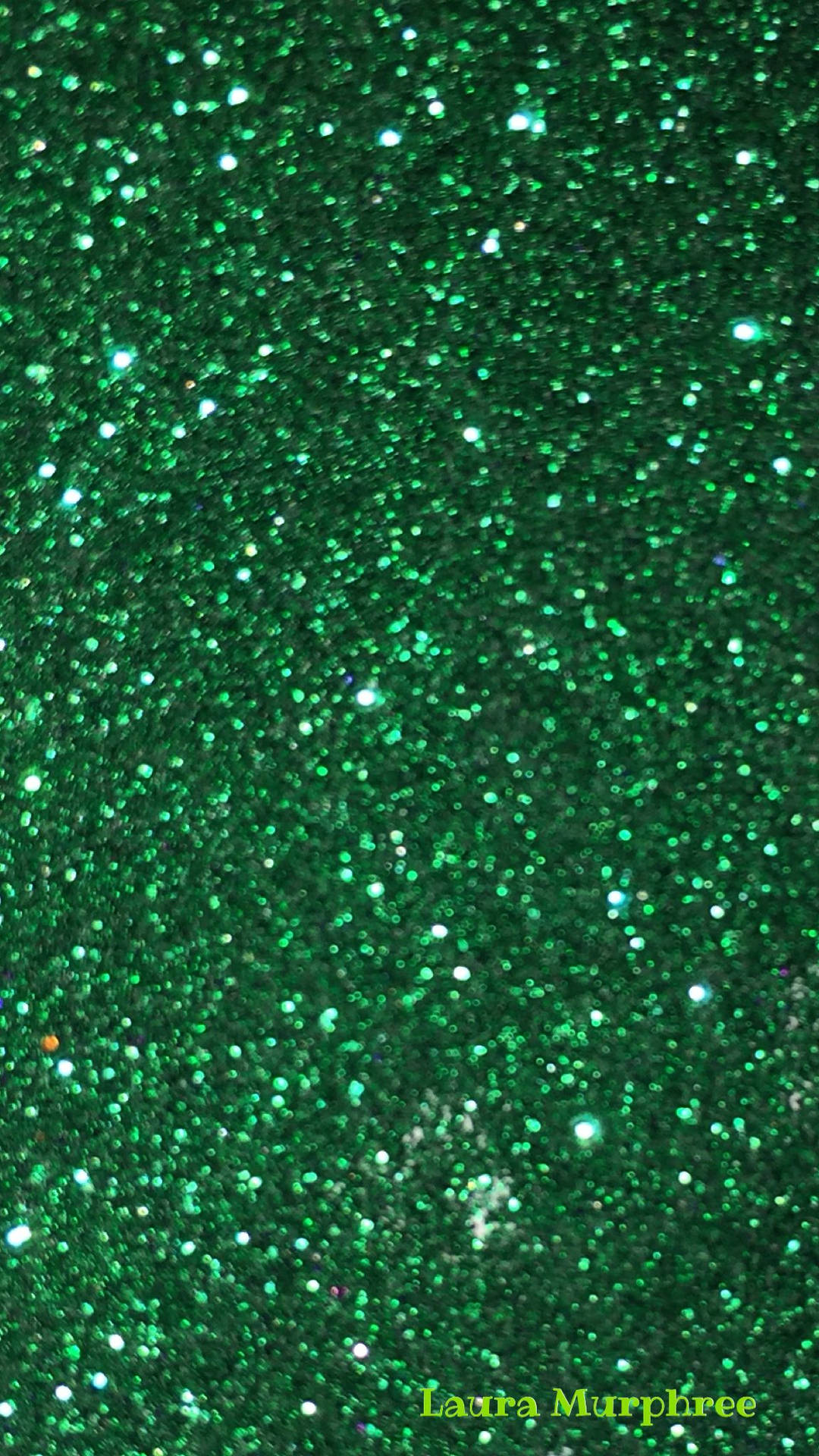 Grön Glitter Wallpaper