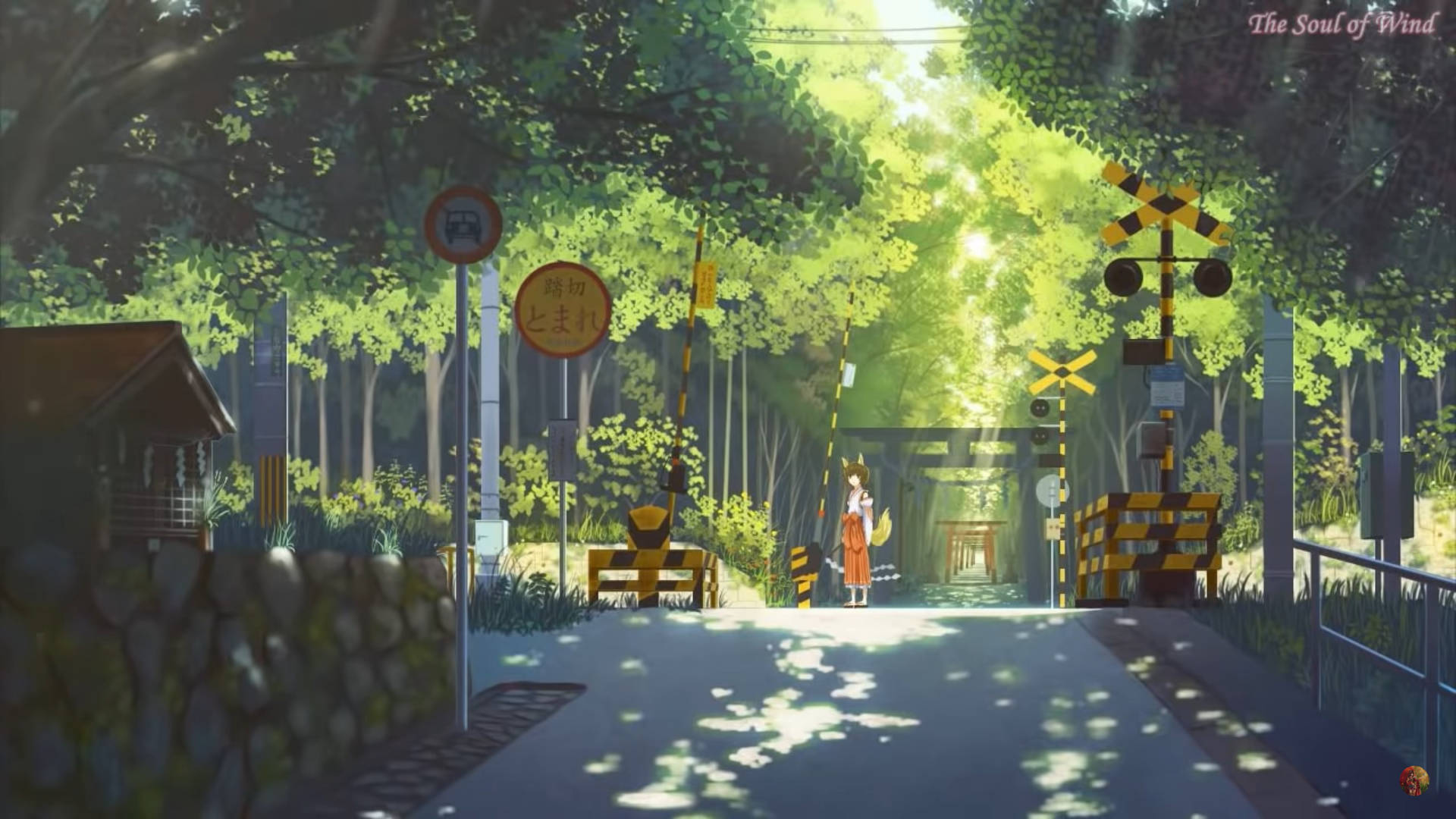Grüner Anime Ästhetischer Hintergrundbilder