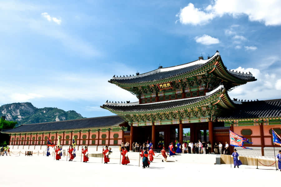 Gyeongbokgung Palass Bakgrunnsbildet