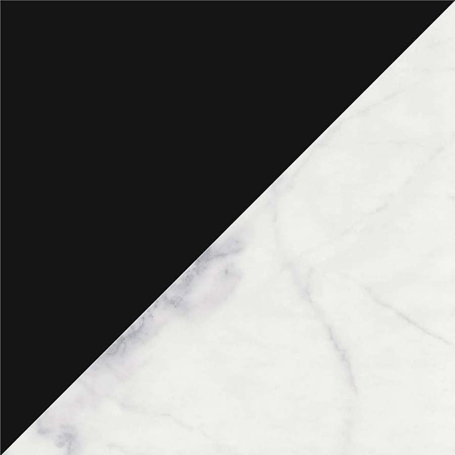 Black and white marble surface divided diagonally with gray veining. — Half Black Half White Background