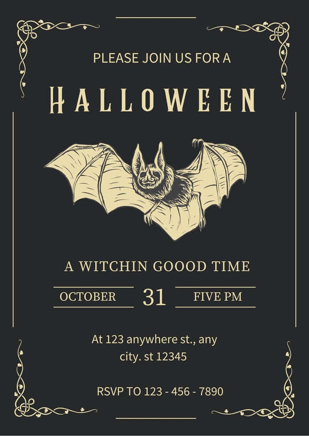 Halloween Invitations Wallpaper