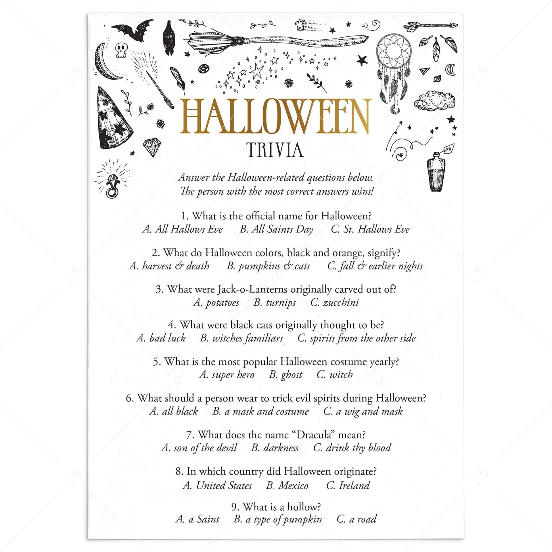 Halloween Trivia Wallpaper