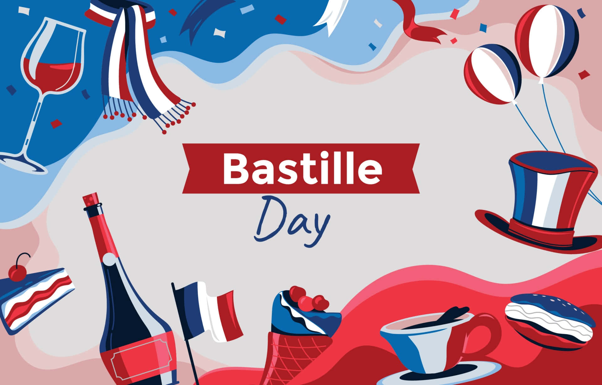 Happy Bastille Day Wallpaper