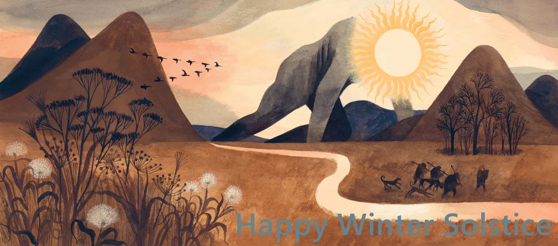 Happy Winter Solstice Wallpaper