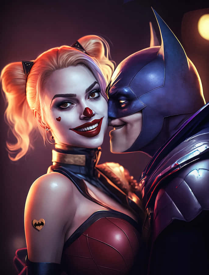 Harley Quinn And Batman Wallpaper