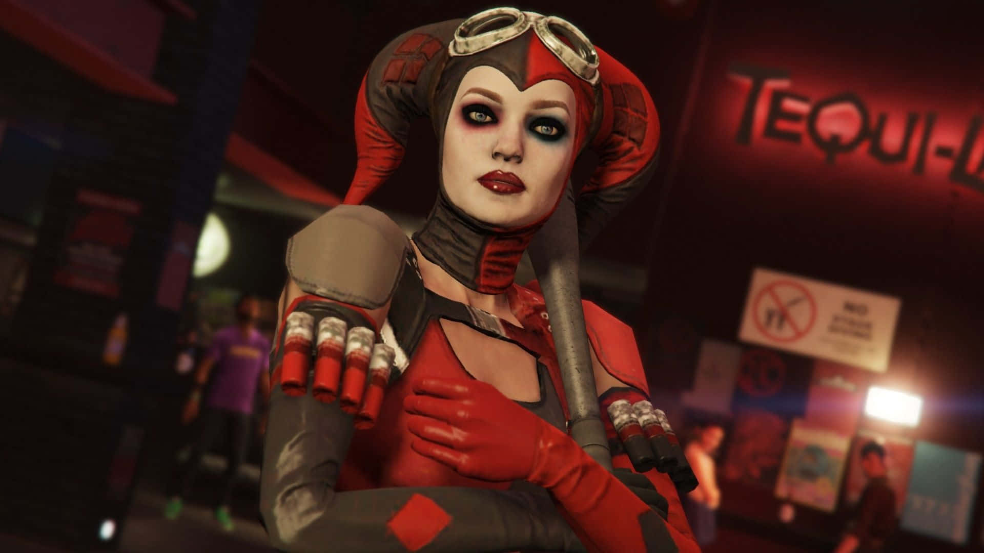 Harley Quinn Arkham City Achtergrond