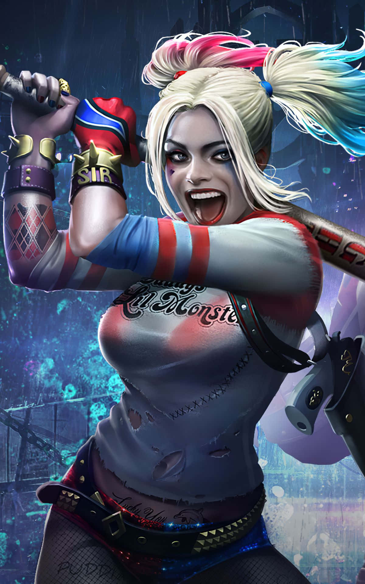 Harley Quinn Cidade De Arkham Papel de Parede