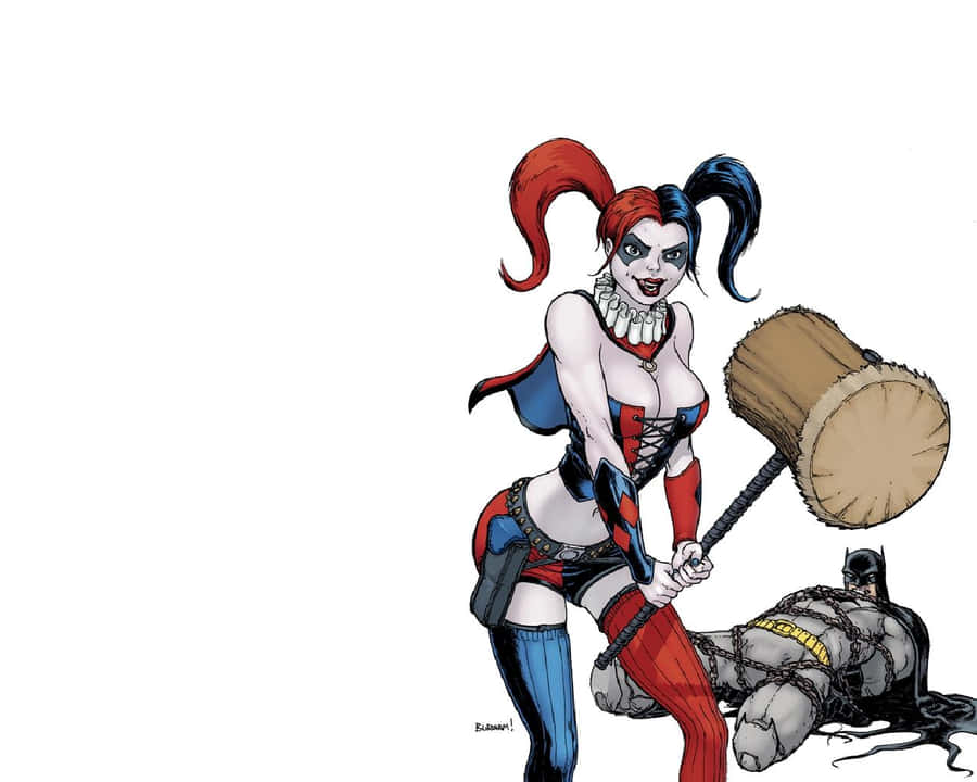 Harley Quinn Dan Batman Wallpaper