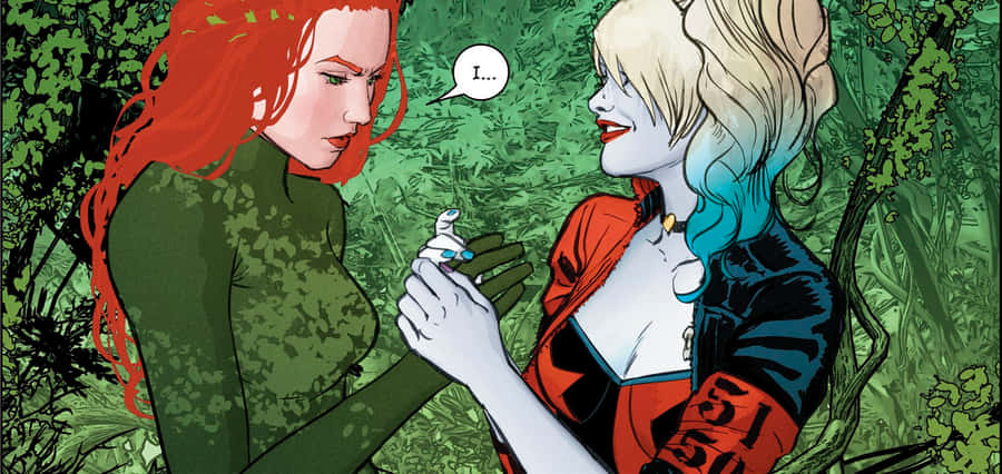 Harley Quinn Et Poison Ivy Fond d'écran