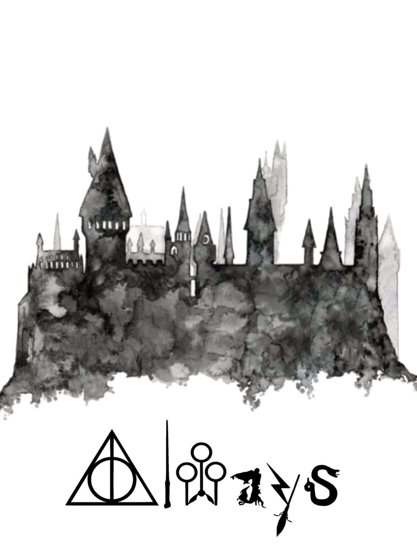 Harry Potter In Bianco E Nero Sfondo