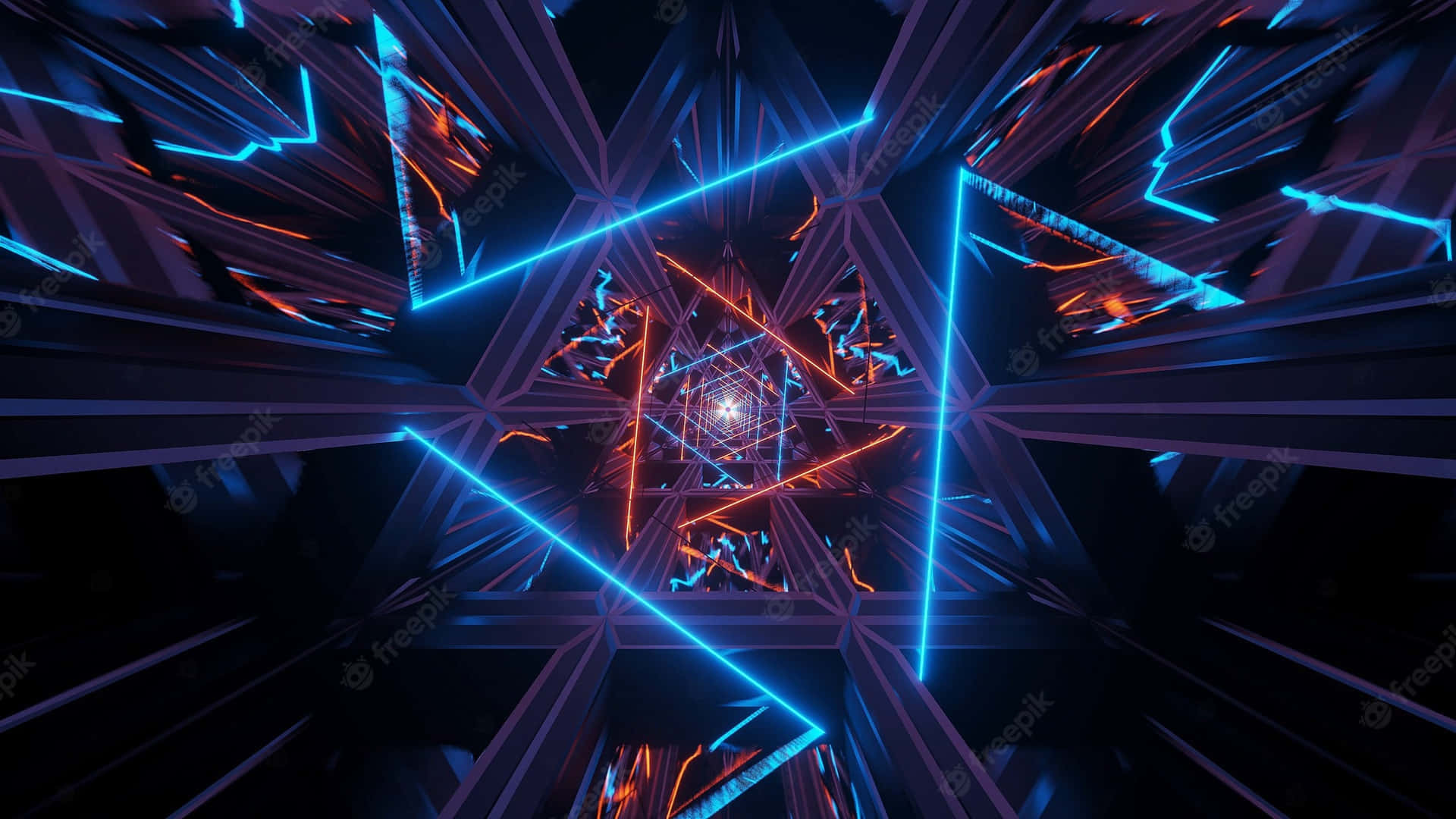 Hd Abstrak Neon Wallpaper