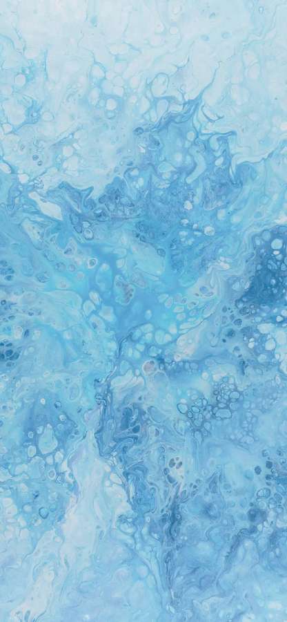 Abstraktes blaues und weißes wirbelndes Aquarellmuster — Hellblaues Telefon Wallpaper