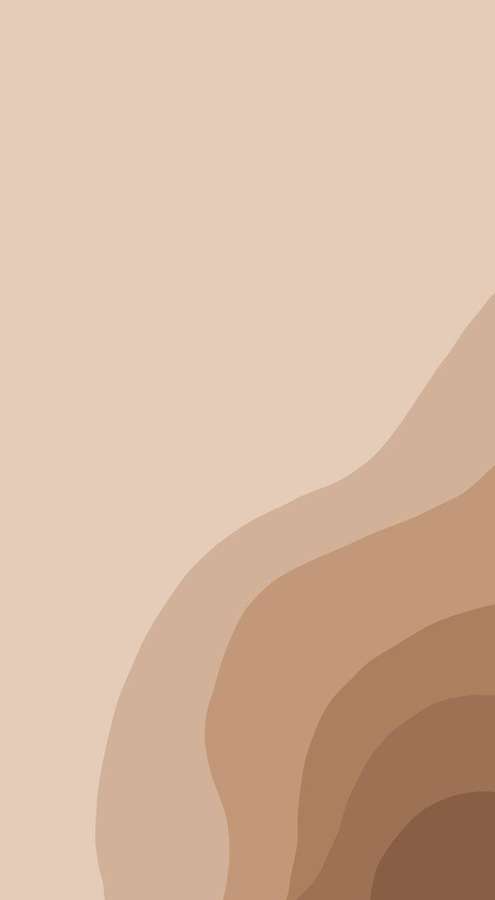 Abstrakter beige-brauner Verlauf mit weichen fließenden Formen für einen beruhigenden Hintergrund. — Hellbraune Ästhetik Wallpaper