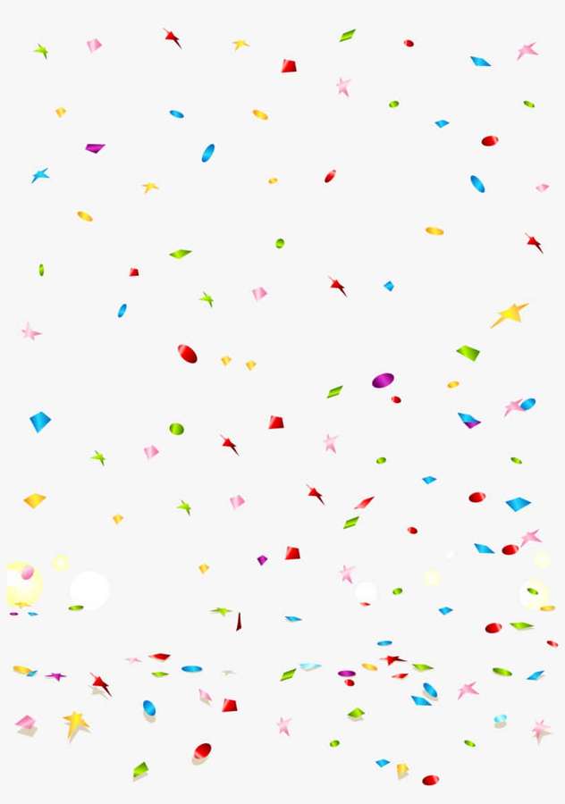 Festliches buntes Konfetti, das vor einem weißen Hintergrund fällt. — Hellgrauer Hintergrundbilder Hintergrundbild