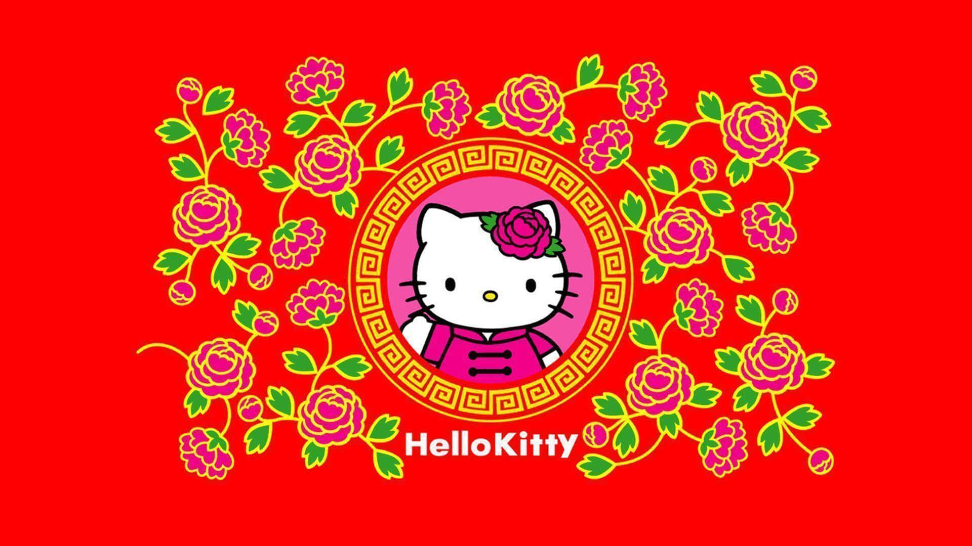 Hello Kitty Thanksgiving Achtergrond