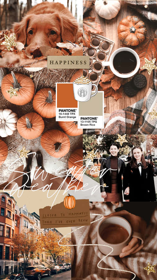 Herbst Collage Hintergrund