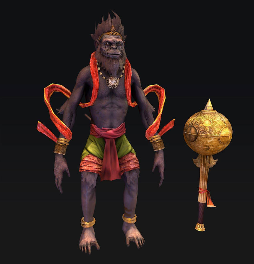 Herra Hanuman 3d Taustakuva