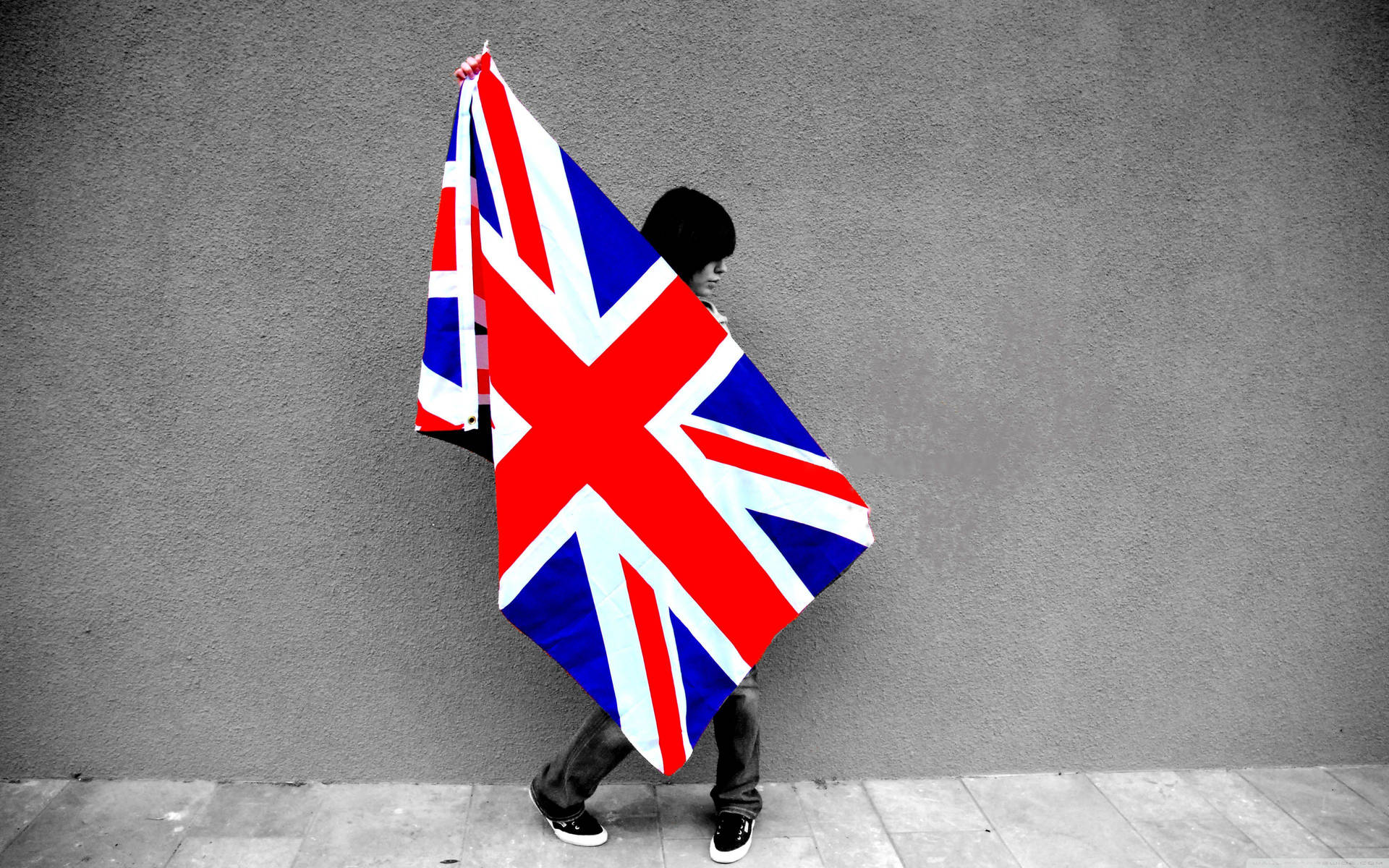 Hintergrund Der Britischen Flagge