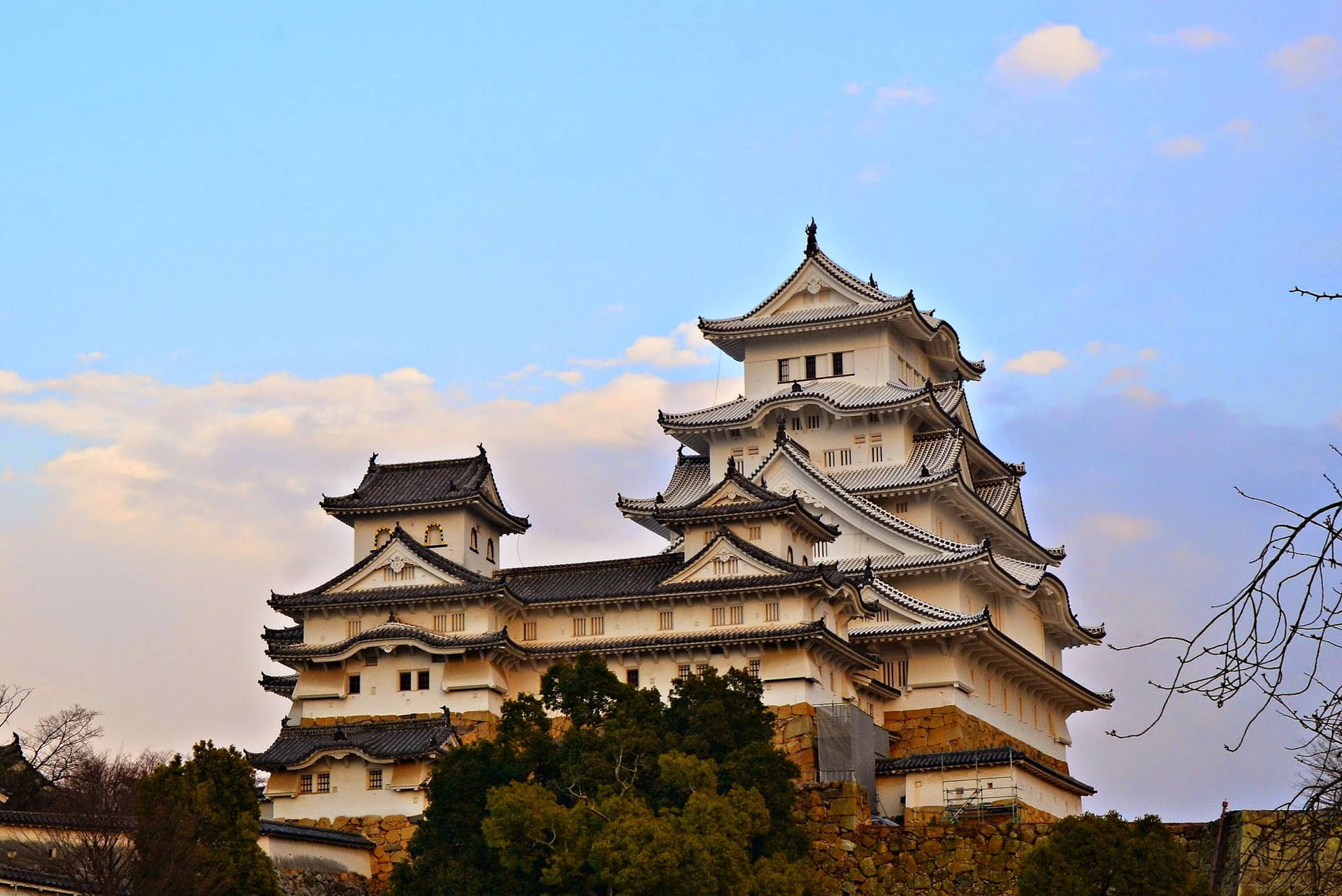 Hintergrund Der Burg Himeji