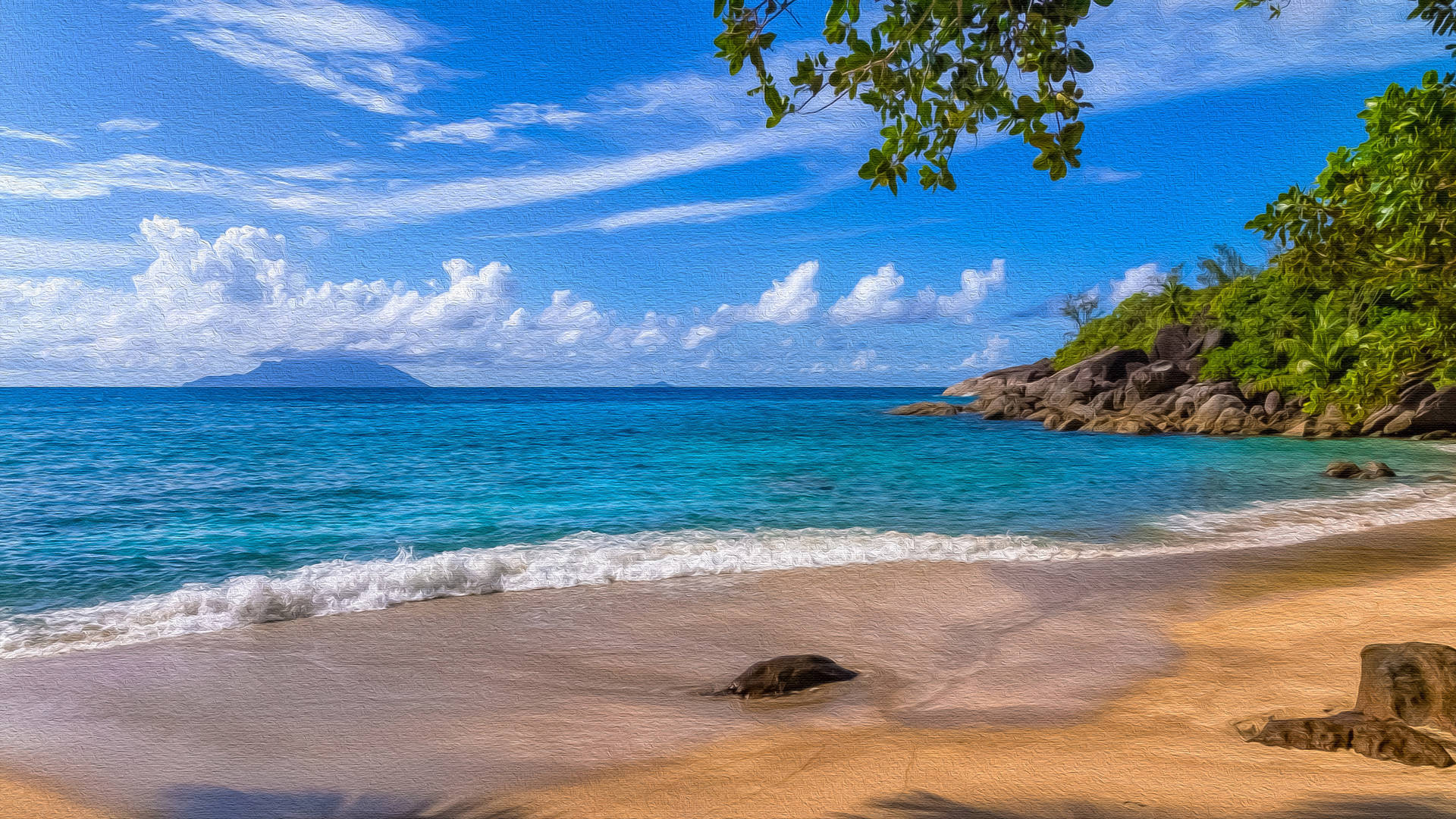Hintergrund Der Seychellen