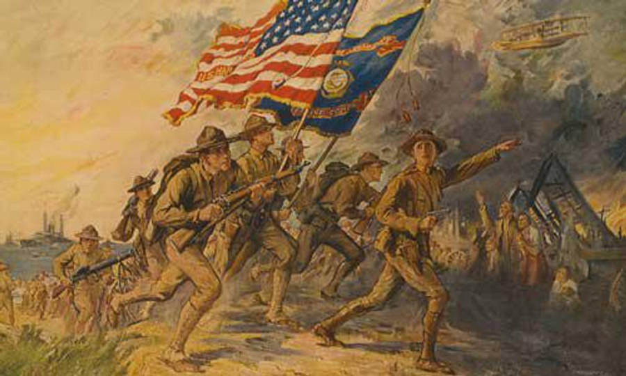 Hintergrund Der Usa Flagge