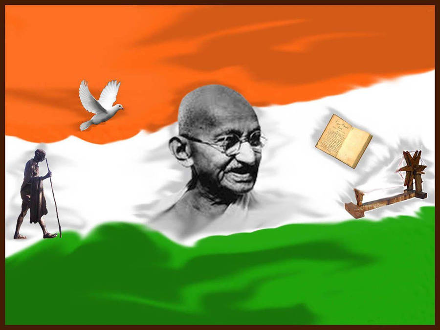 Hintergrund Mahatma Gandhi