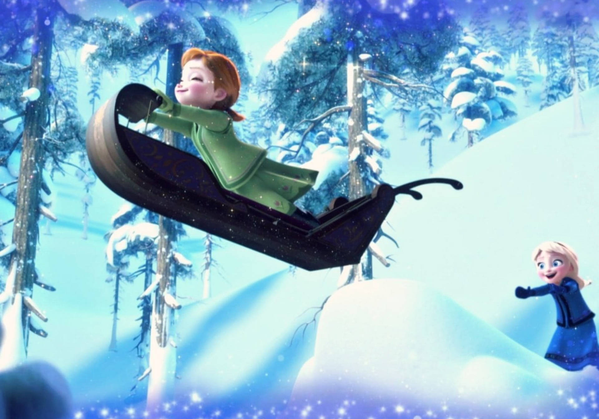 Hintergrund Von Elsa Und Anna
