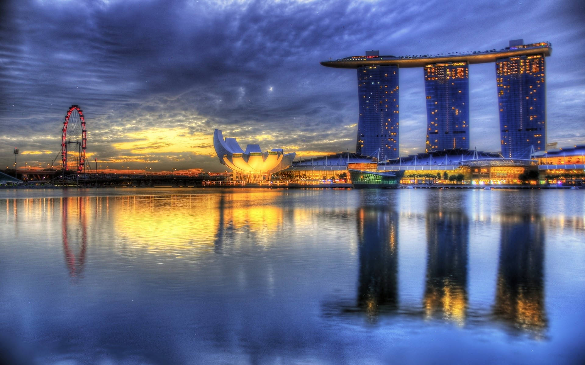 Hintergrund Von Marina Bay Sands