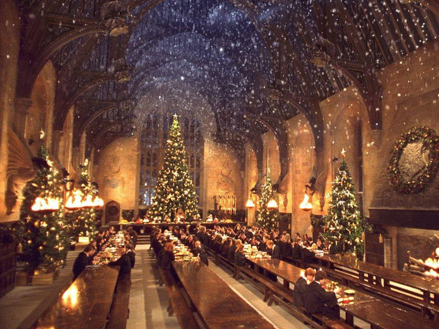 Hintergrund Von Schloss Hogwarts