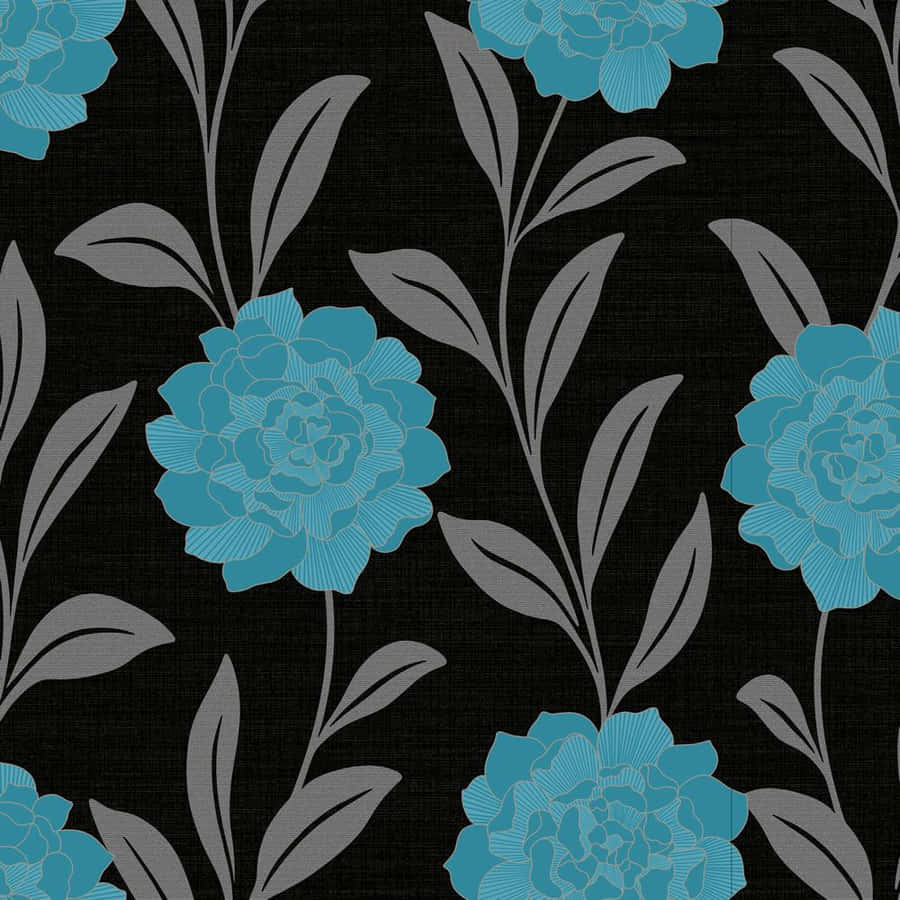 Hitam Dan Teal Wallpaper