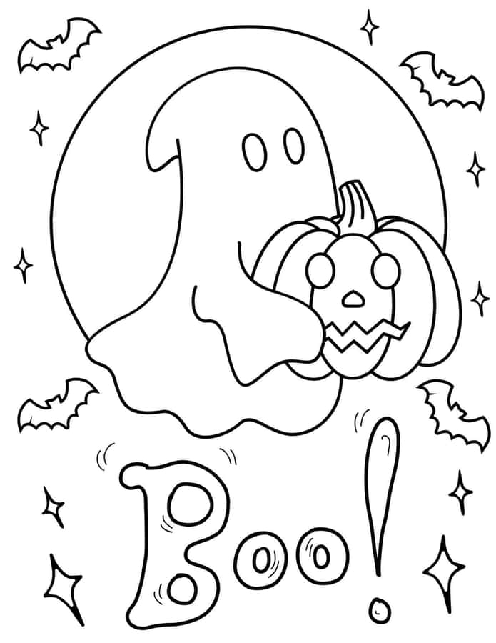 halloween coloring in pages free