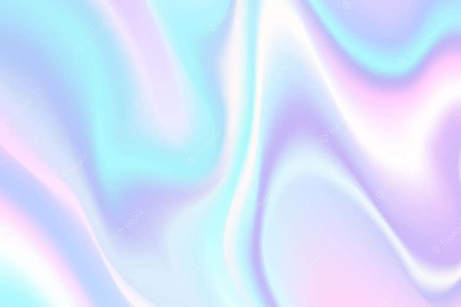 Dreamy abstract background with flowing pastel colors — Holographic Background
