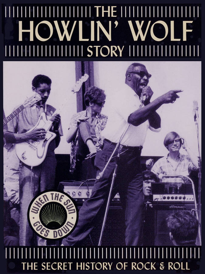 Howlin' Wolf och band framför live rockmusik på scen med förstärkare och gitarrer. — Howlin Bakgrundsbilder