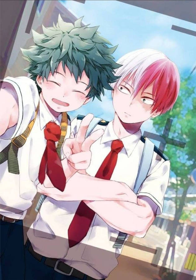 Il Mio Eroe Dell'accademia Todoroki Sfondo