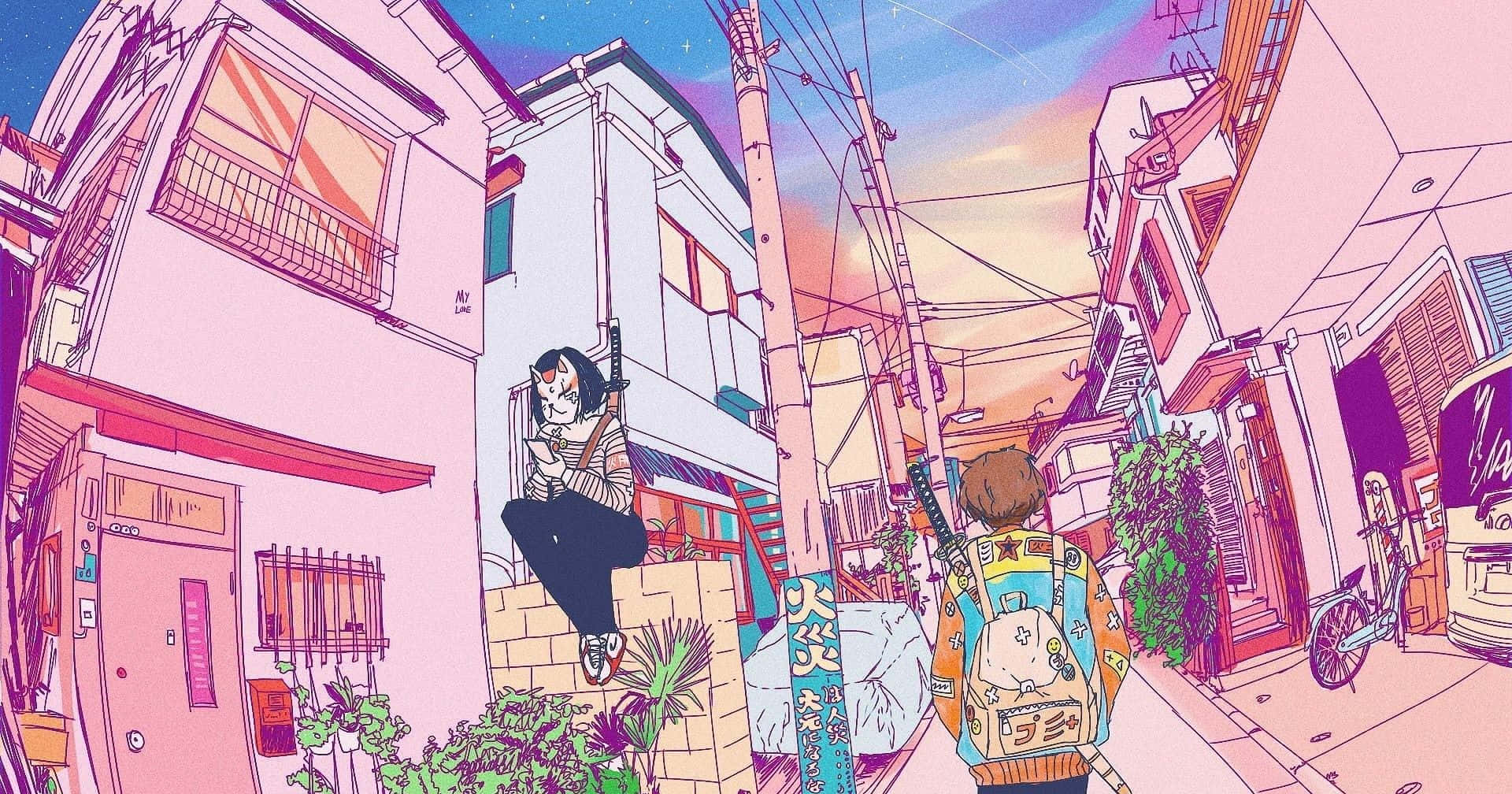 Imagens Estéticas De Anime Rosa