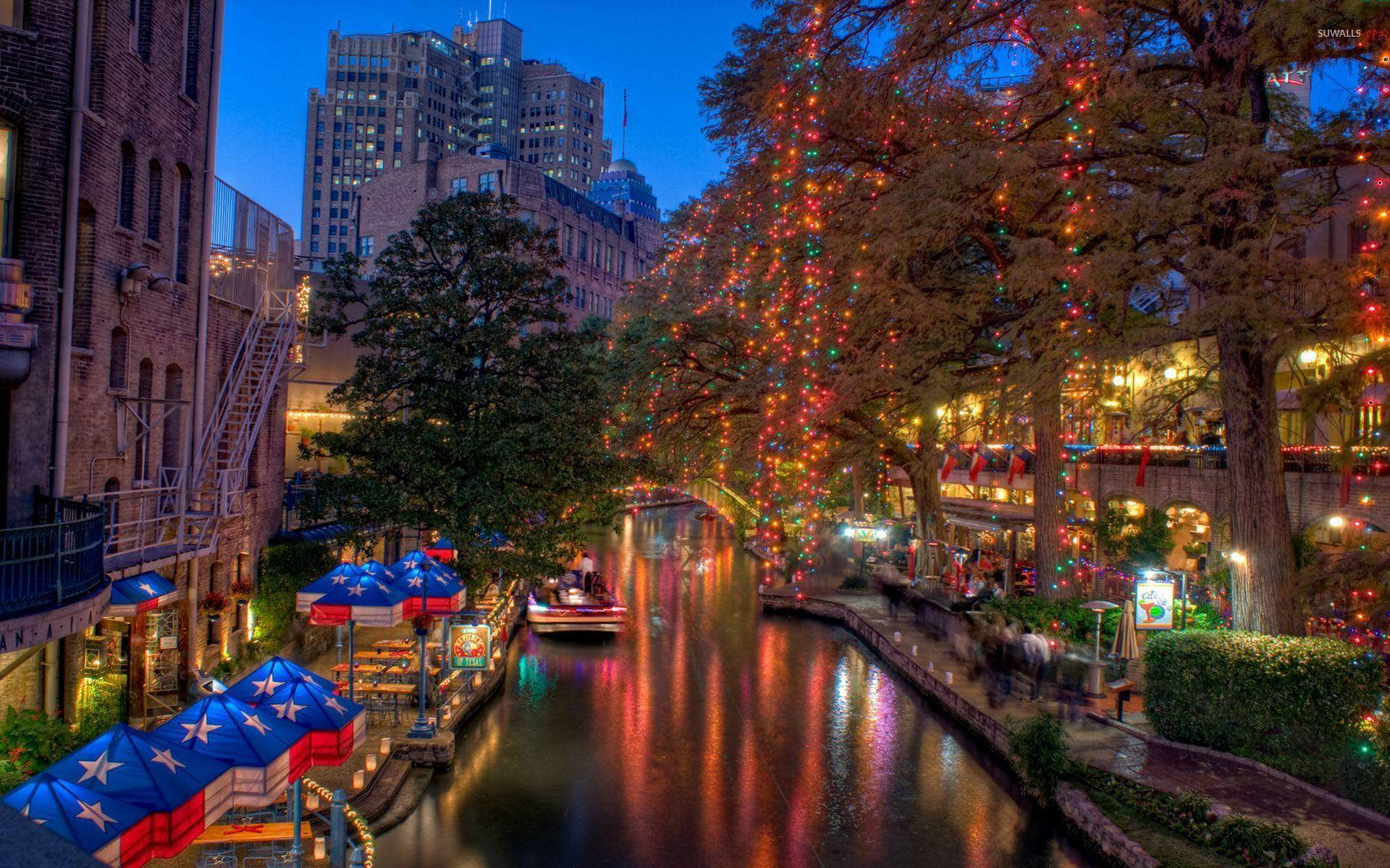 Immagini Della Passeggiata Sul Fiume San Antonio